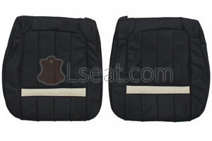 1969 Mercury Cougar XR-7 Custom Real Leather Seat Covers (Front) - lseat2