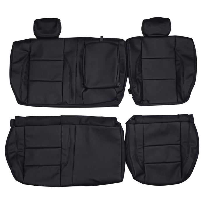 2003-2015 Nissan Titan Crew Cab Custom Real Leather Seat Covers (Rear)
