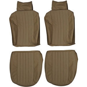 1972-1979 Mercedes Benz R107 SL C107 SLC Custom Real Leather Seat Covers (Front) - lseat2