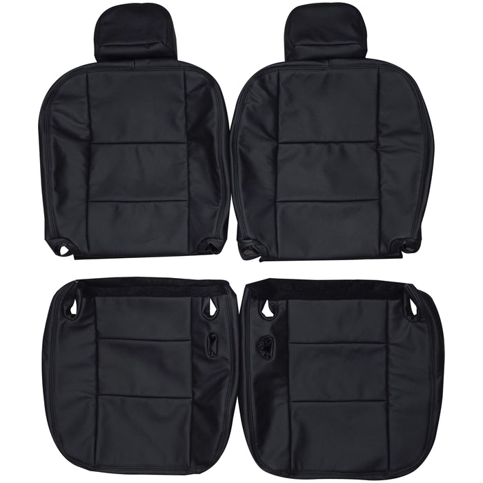 2003-2011 Ford Crown Victoria Police Interceptor Custom Real Leather Seat Covers (Front)