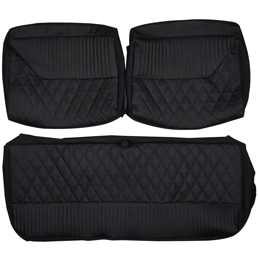 1955-1957 Chevrolet Bel Air 2-Door Hardtop Custom Real Leather Seat Covers (Front) - lseat2