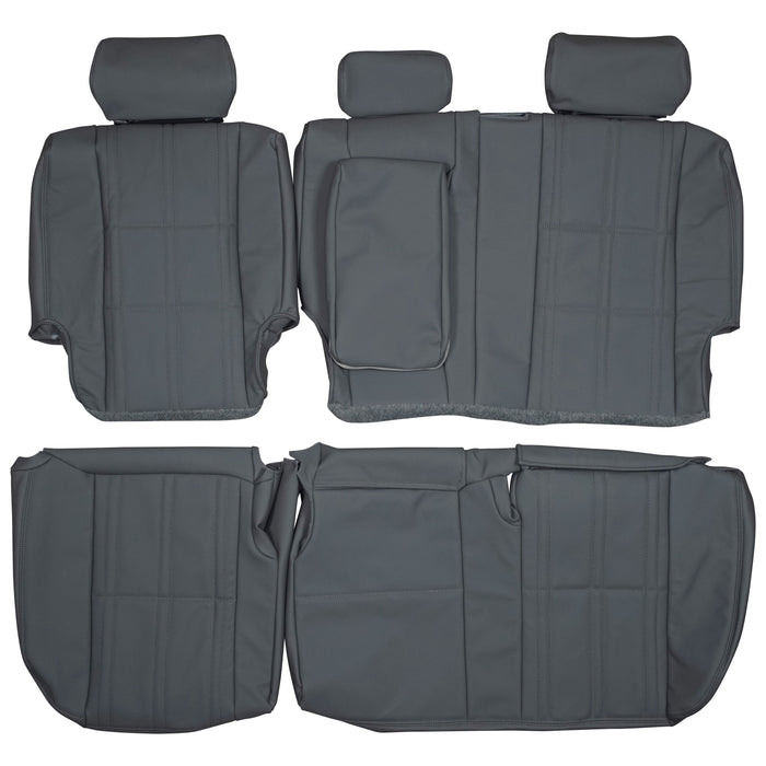 2000-2006 Toyota Tundra Double Cab Custom Real Leather Seat Covers (Rear)