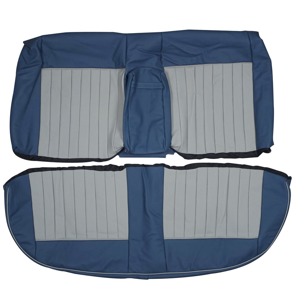 1981-1991 Mercedes Benz W126 380 420 SE SEL Custom Real Leather Seat Covers (Rear) - lseat2