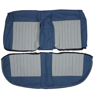 1981-1991 Mercedes Benz W126 380 420 SE SEL Custom Real Leather Seat Covers (Rear) - lseat2