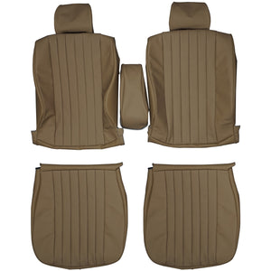 1980-1985 Mercedes Benz W123 C123 300CD Custom Real Leather Seat Covers (Front) - lseat2
