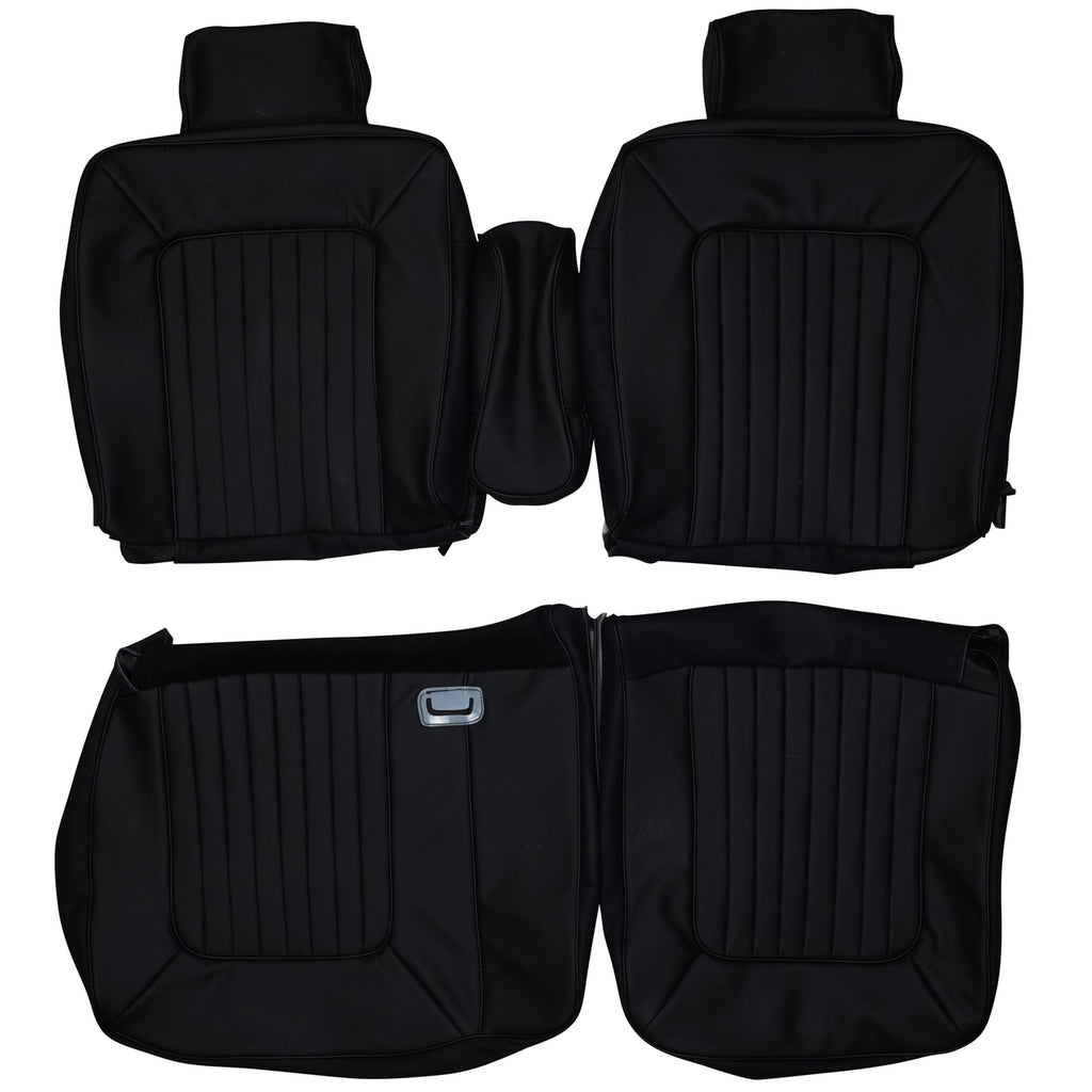 1979-1980 Cadillac Coupe Deville Custom Real Leather Seat Covers (Front) - lseat2