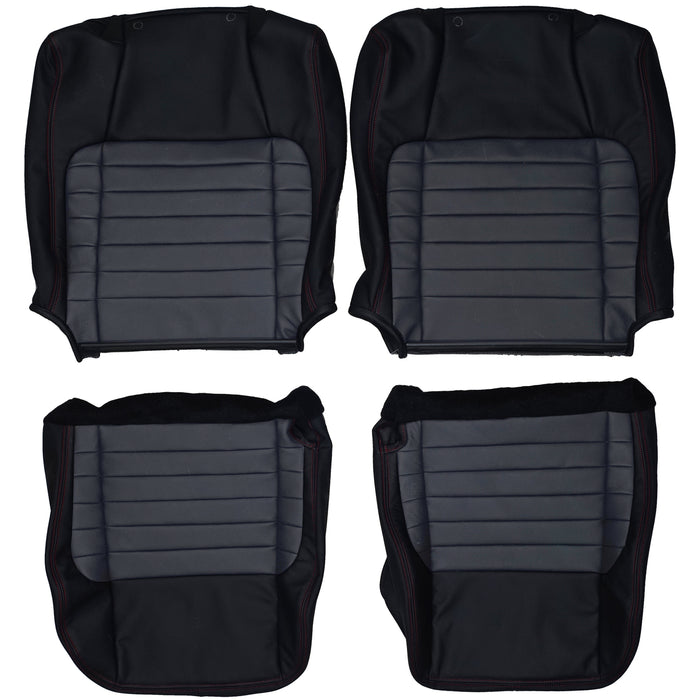 2001-2002 Ford F150 Harley Davidson Custom Real Leather Seat Covers (Front)