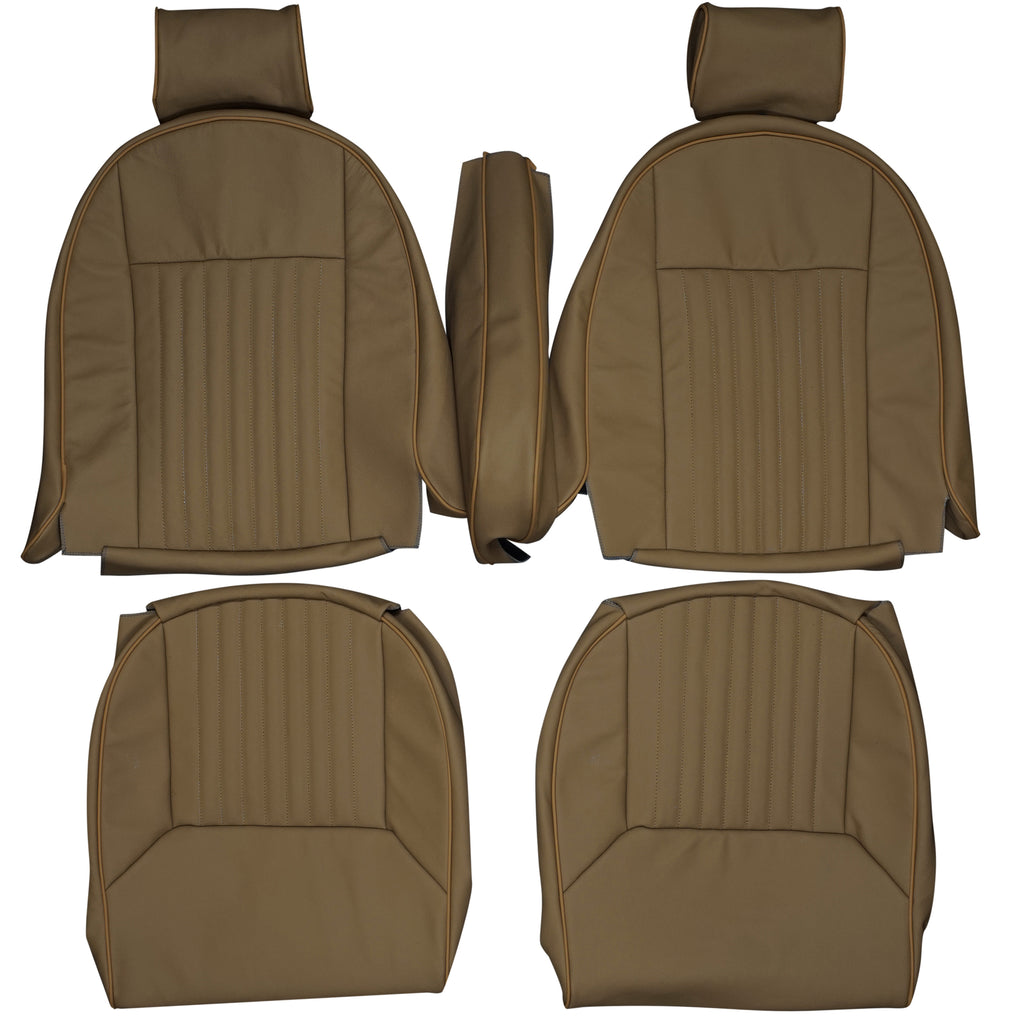 1970-1973 Triumph GT6 MK3 Custom Real Leather Seat Covers (Front) - lseat2