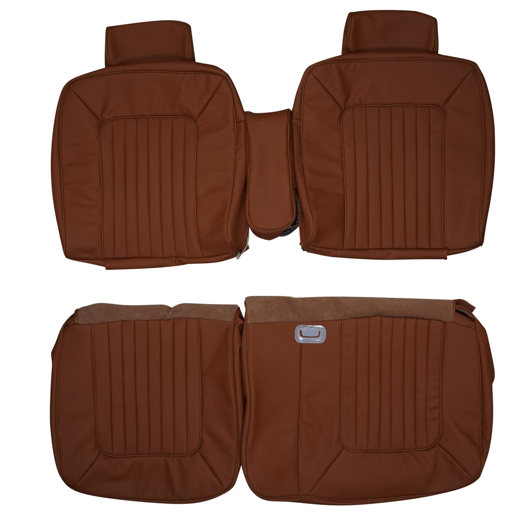 1979 Cadillac Deville Phaeton Custom Real Leather Seat Covers (Front) - lseat2