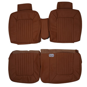 1979 Cadillac Deville Phaeton Custom Real Leather Seat Covers (Front) - lseat2