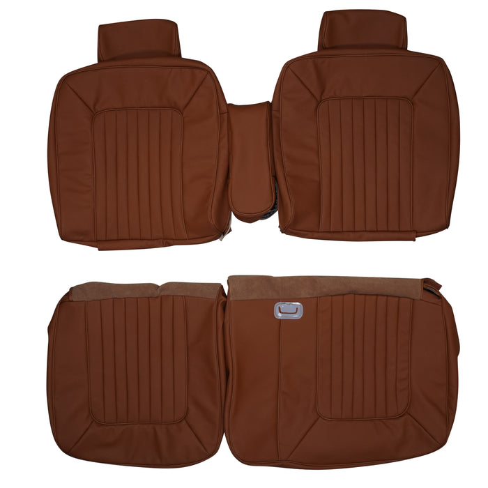 1979 Cadillac Deville Phaeton Custom Real Leather Seat Covers (Front)
