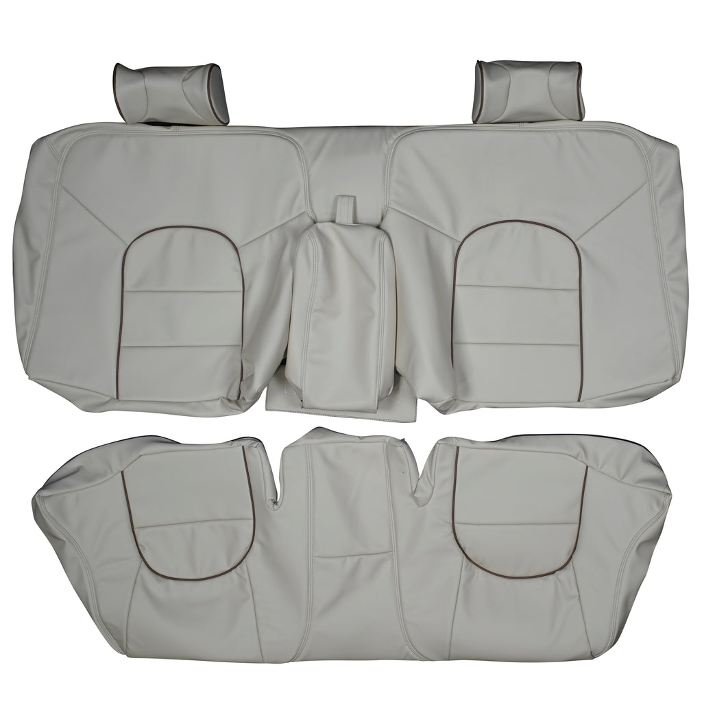 1998-2003 Jaguar XJ8 Vanden Plas Custom Real Leather Seat Covers (Rear) - lseat2