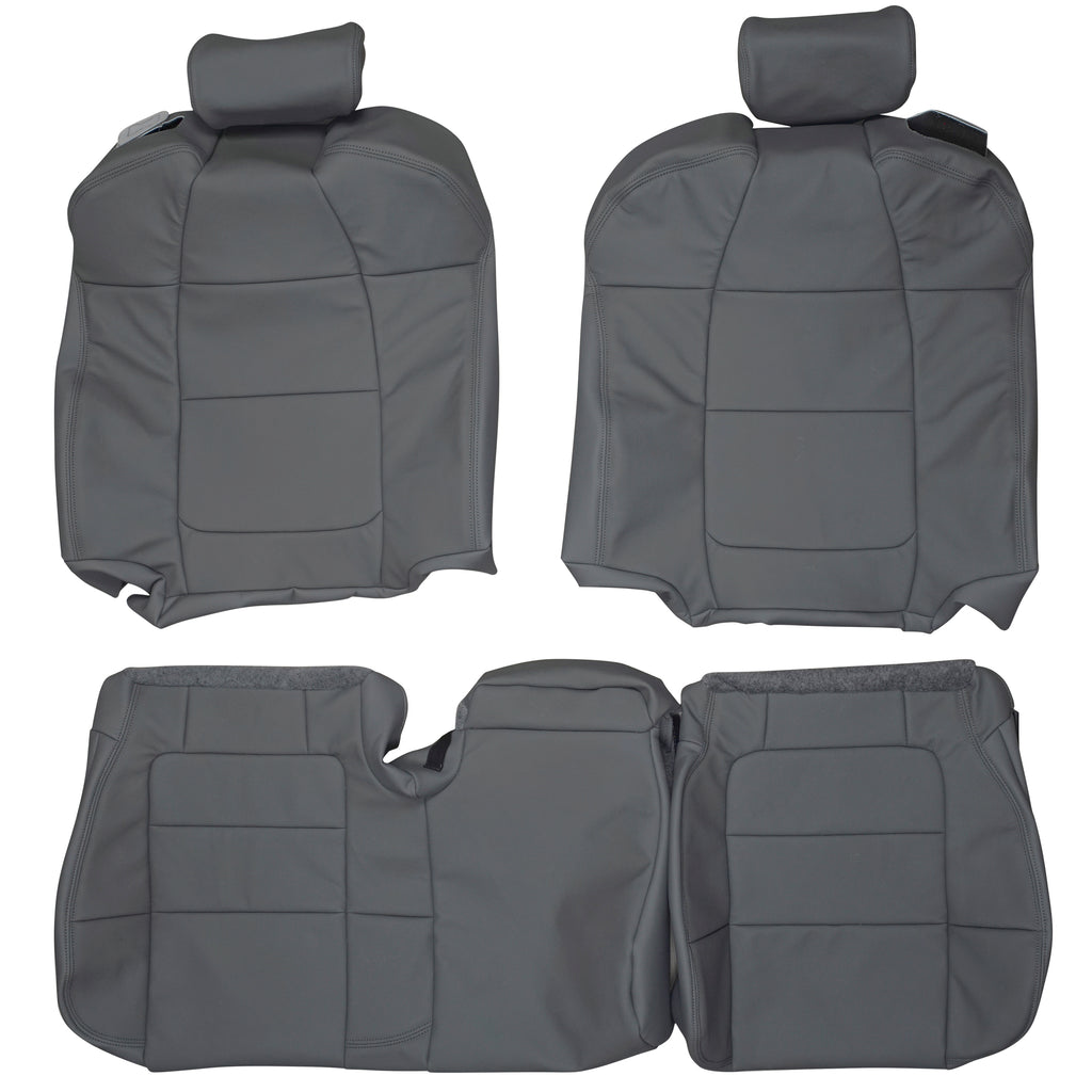 2001-2003 Ford F150 F250 F350 60/40 Custom Real Leather Seat Covers (Front) - lseat2