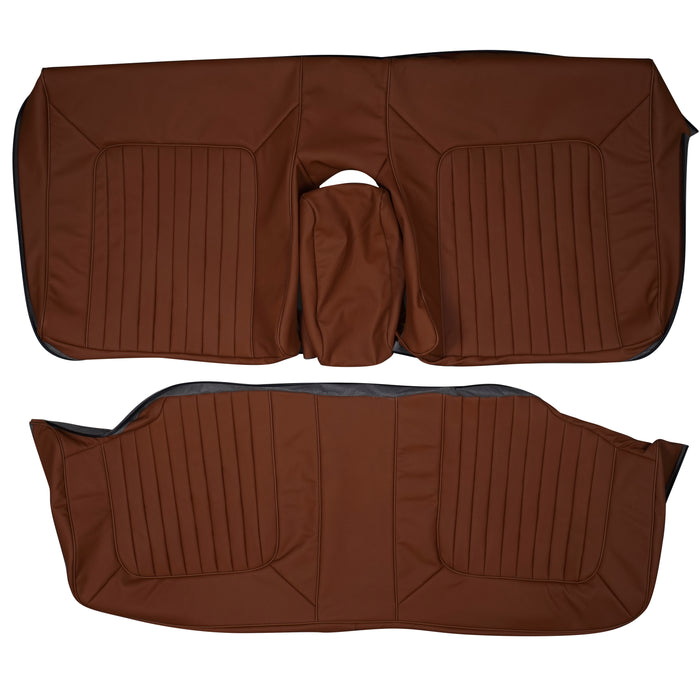 1979 Cadillac Deville Phaeton Custom Real Leather Seat Covers (Rear)