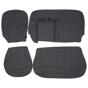 1999-2001 Ford F150 Lariat Custom Real Leather Seat Covers (Rear) - lseat2