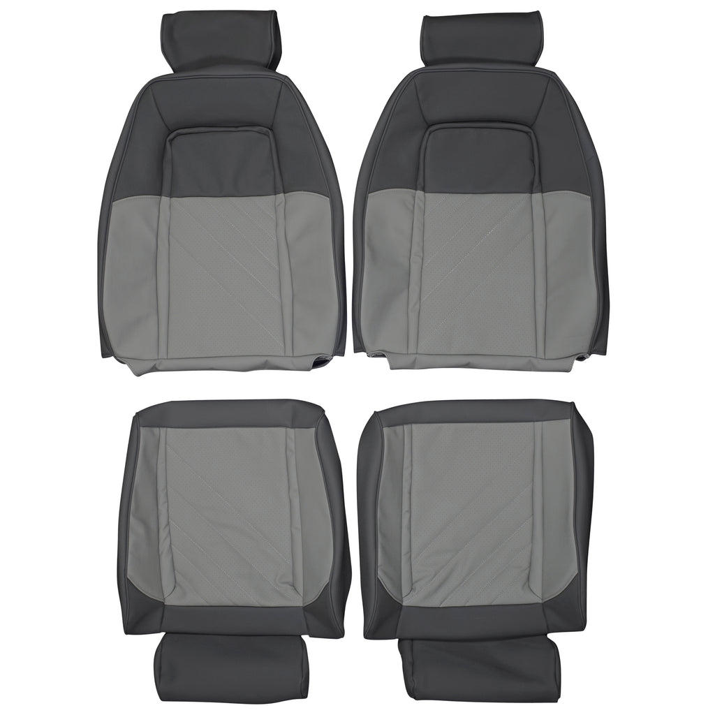 1986-1990 ASC Mclaren Ford Mustang Custom Real Leather Seat Covers (Front) - lseat2