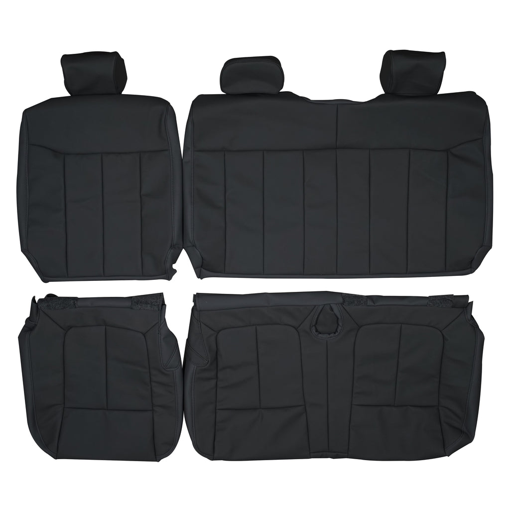 2009-2014 Ford F150 SuperCrew Cab XLT 60/40 Custom Real Leather Seat Covers (Rear) - lseat2