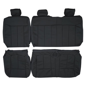 2009-2014 Ford F150 SuperCrew Cab XLT 60/40 Custom Real Leather Seat Covers (Rear) - lseat2