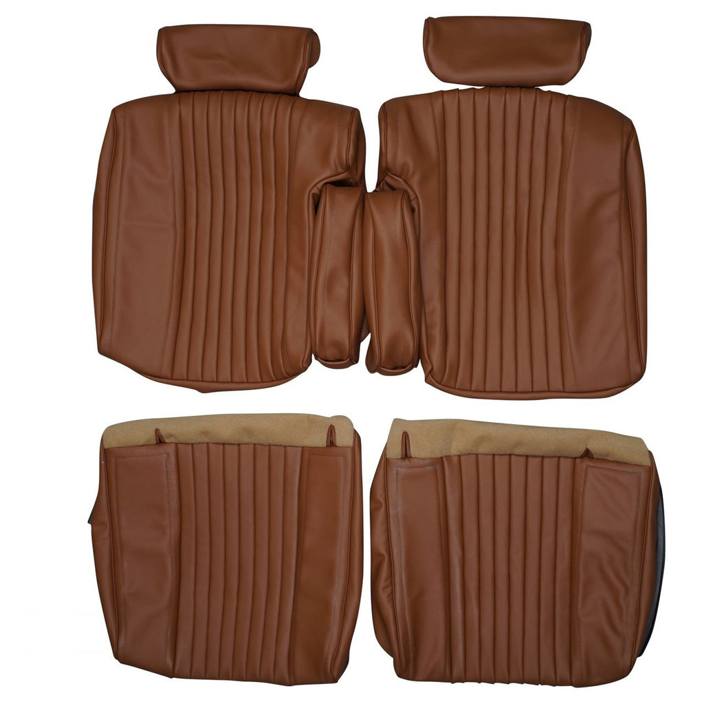 1976-1977 Cadillac Seville Custom Real Leather Seat Covers (Front) - lseat2