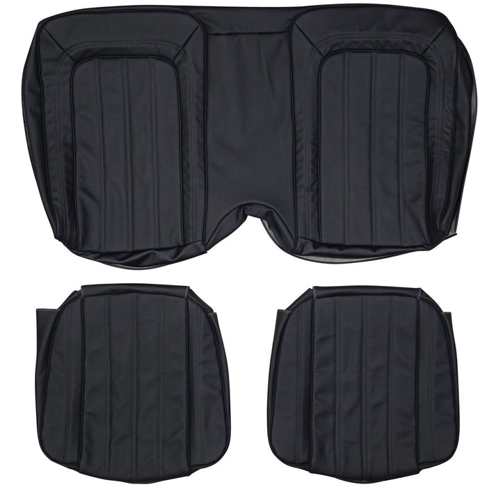 1976-1977 Pontiac Firebird Custom Real Leather Seat Covers (Rear)