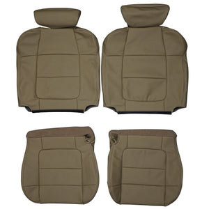 2001-2002 Ford F-150 Lariat SuperCrew Custom Real Leather Seat Covers (Front) - lseat2
