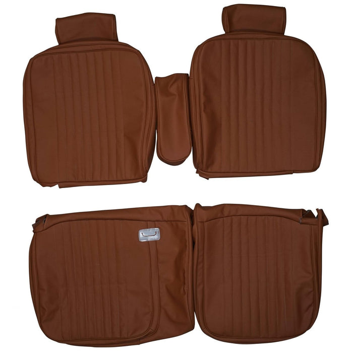 1981-1984 Cadillac DeVille 60/40 Custom Real Leather Seat Covers (Front)
