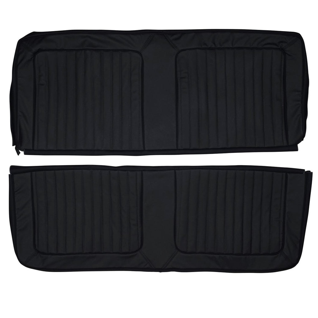 1968 AMC Rebel SST 2 Door Hardtop Custom Real Leather Seat Covers (Rear) - lseat2