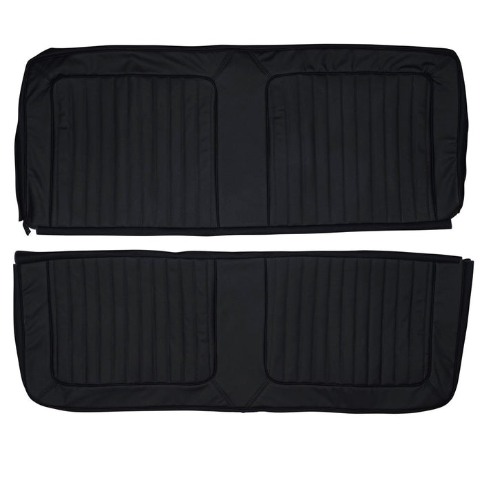 1968 AMC Rebel SST 2 Door Hardtop Custom Real Leather Seat Covers (Rear)