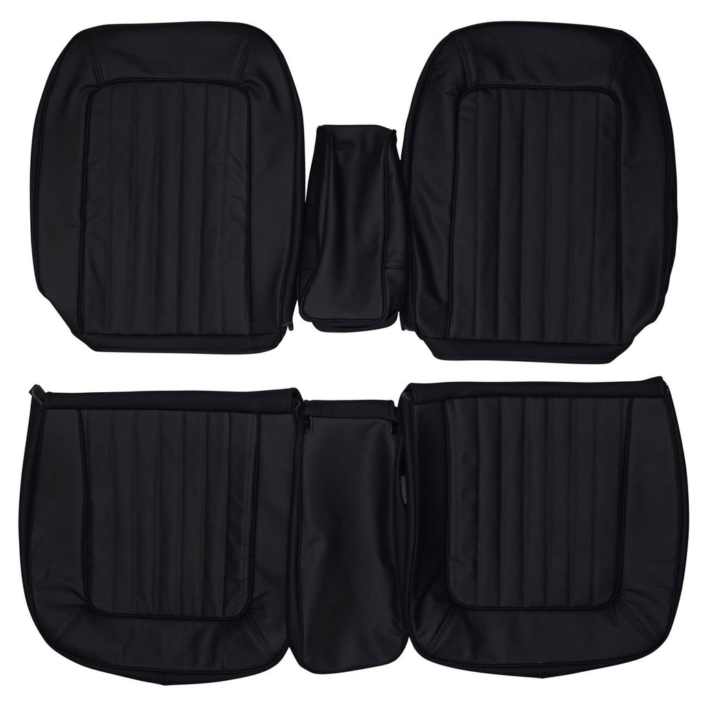 1968 AMC Rebel SST 2 Door Hardtop Custom Real Leather Seat Covers (Front) - lseat2