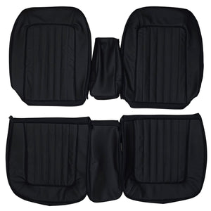 1968 AMC Rebel SST 2 Door Hardtop Custom Real Leather Seat Covers (Front) - lseat2