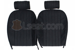 1967-1974 Jaguar XKE Roadster Custom Real Leather Seat Covers (Front) - lseat