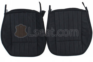 1967-1974 Jaguar XKE Roadster Custom Real Leather Seat Covers (Front) - lseat